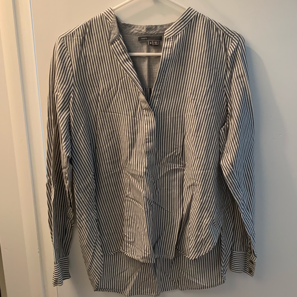 Vince tunic style button down shirt